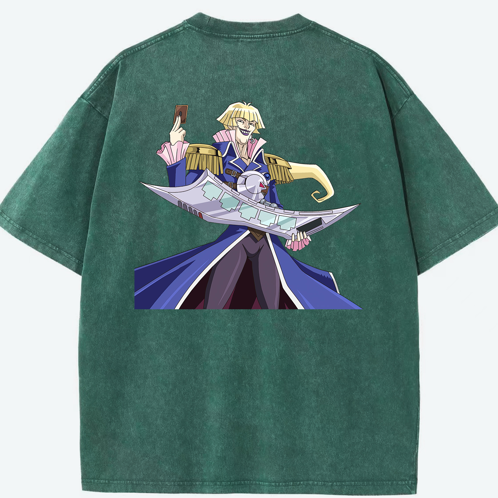 （画像用） 遊☆戯☆王 Yu-Gi-Oh! 綿100% ヴィンテージ風 半袖Tシャツ（背面プリント）